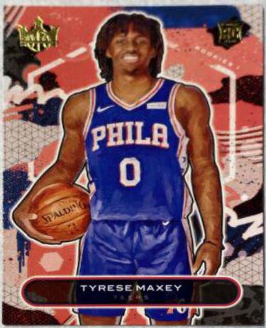 Tyrese Maxey COURT sold KINGS Level 3 RC ** PSA 10 POP 7