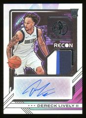 Dereck Lively II #2 Basketball Cards 2023 Panini Recon Rookie Jersey Autograph Prices