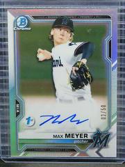 Max Meyer Baseball Cards 2021 Bowman 1st Edition Chrome Autographs Prices