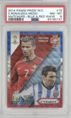 Cristiano Ronaldo, Lionel Messi [Blue & Red Wave] Soccer Cards 2014 Panini Prizm World Cup Matchups Prices