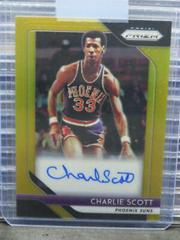 Charlie Scott [Gold Prizm] #SCST Basketball Cards 2018 Panini Prizm Signatures Prices