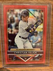 Christian Yelich [Red] #14 Baseball Cards 2023 Topps Flagship Collection Prices