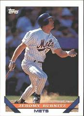 Jeromy Burnitz #110T Baseball Cards 1993 Topps Traded Prices