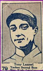 Tony Lazzeri Baseball Cards 1928 W513 Hand Cut Prices
