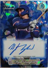 Wyatt Langford Baseball Cards 2023 Bowman Draft Chrome Sapphire Selections Autograph Prices