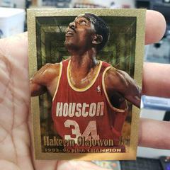 Hakeem Olajuwon Basketball Cards 1994 Topps Embossed Prices