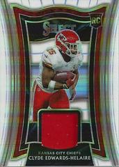 Clyde Edwards-Helaire [White Prizm] Football Cards 2020 Panini Select Rookie Swatches Prices