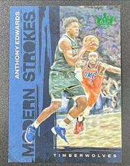 Anthony Edwards [Jade] #4 Basketball Cards 2023 Panini Court Kings Modern Strokes Prices