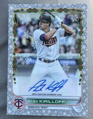Alex Kirilloff [Silver Metallic] #WHA-AK Baseball Cards 2022 Topps Holiday Autographs Prices