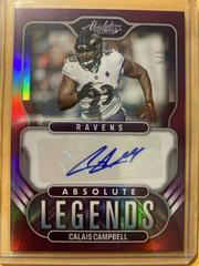Calais Campbell [Purple] Football Cards 2022 Panini Absolute Legends Signatures Prices