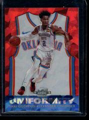Shai Gilgeous Alexander [Blue Cracked Ice] Basketball Cards 2019 Panini Contenders Optic Uniformity Prices
