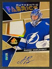 Andrei Vasilevskiy [Autograph] #AF-AV Hockey Cards 2021 SP Game Used Authentic Fabrics Prices