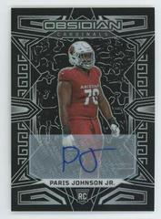 Paris Johnson Jr. #101 Football Cards 2023 Panini Obsidian Signature Prices