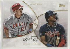 Mike Trout, Ronald Acuna Jr. #18 Baseball Cards 2019 Topps on Demand Dynamic Duals Prices