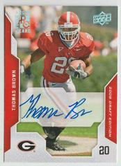 Thomas Brown [Autograph Gold] Football Cards 2008 Upper Deck Draft Edition Prices