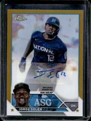 Jorge Soler [Gold] Baseball Cards 2023 Topps Chrome Update All Star Game Autographs Prices