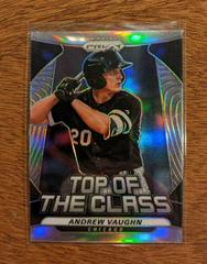 Andrew Vaughn [Silver Prizm] #TOC-3 Baseball Cards 2020 Panini Prizm Top of the Class Prices