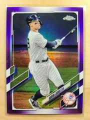 Aaron Judge [Purple Refractor] #99 Baseball Cards 2021 Topps Chrome Prices