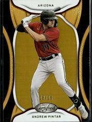 Andrew Pintar [Mirror Gold] #21 Baseball Cards 2023 Panini Chronicles Certified Prices