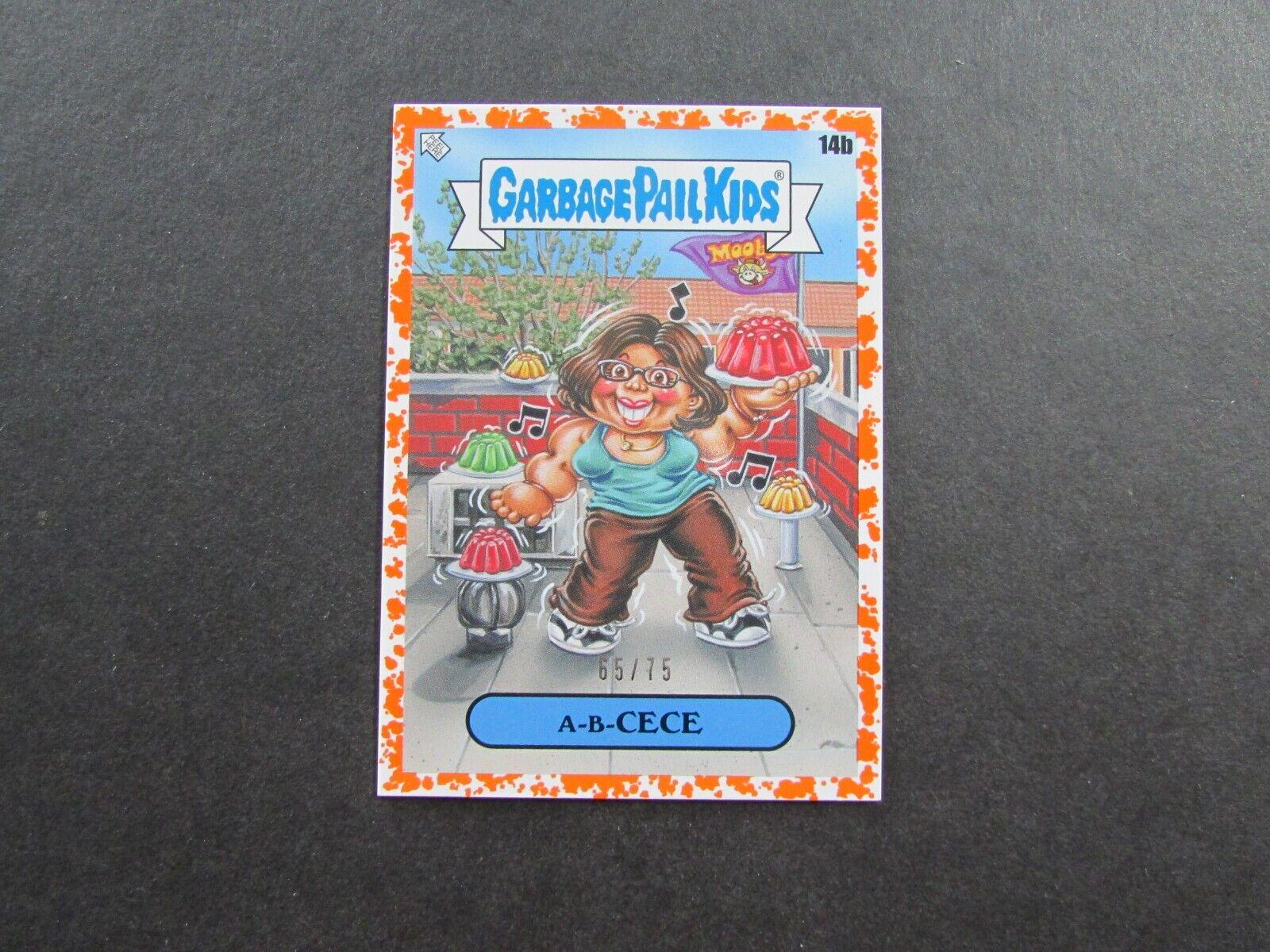 A-B- CECE [Orange] #14b Garbage Pail Kids X View Askew