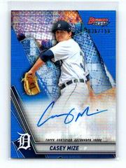Casey Mize [Blue Refractor] #B19-CM Baseball Cards 2019 Bowman's Best of 2019 Autographs Prices