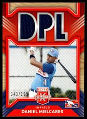 Daniel Mielcarek [Orange] Baseball Cards 2022 Panini Elite Extra Edition DPL Materials Prices