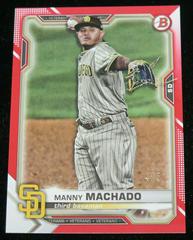 Manny Machado [Red] #52 Baseball Cards 2021 Bowman Prices