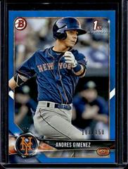 Andres Gimenez [Blue] #BP72 Baseball Cards 2018 Bowman Paper Prospects Prices