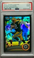 Aaron Rodgers [Black Refractor] Football Cards 2011 Topps Chrome Prices