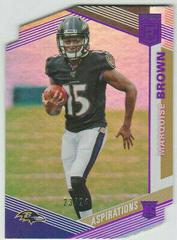 Marquise Brown [Aspirations Die Cut] #105 Football Cards 2019 Donruss Elite Prices