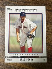 Brad Penny Baseball Cards 2009 Topps Ticket to Stardom Prices
