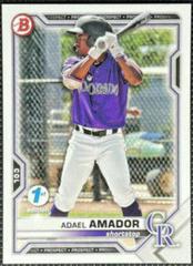 Adael Amador #BD-195 Baseball Cards 2021 Bowman Draft 1st Edition Prices