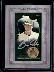 Barry Zito [Black] #MA-BZ Baseball Cards 2023 Topps Allen & Ginter Mini Framed Autographs Prices