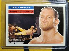 Chris Benoit #35 Wrestling Cards 2005 Topps Heritage WWE Prices