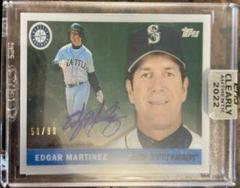 Edgar Martinez #55RA-EM Baseball Cards 2022 Topps Clearly Authentic 1955 Reimagining Autographs Prices