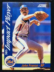 John Franco #61 Baseball Cards 1992 Score Impact Players Prices