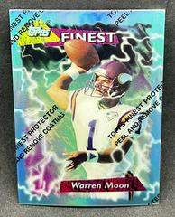 Warren Moon [Refractor w/ Coating] #10 Football Cards 1995 Topps Finest Prices
