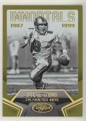 Steve Young [Mirror Gold] #107 Football Cards 2016 Panini Certified Prices