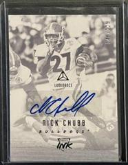 Nick Chubb #RI-NIC Football Cards 2018 Panini Luminance Rookie Ink Autographs Prices