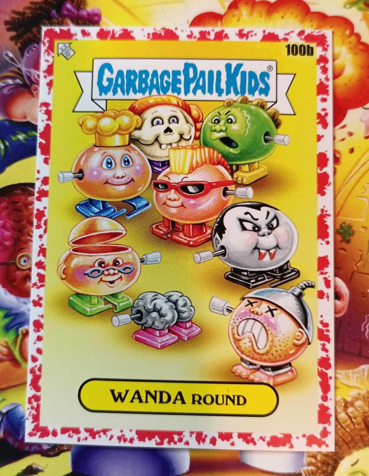 Wanda Round [Red] #100b Garbage Pail Kids at Play