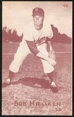 Bob Milliken [Reddish Brown Tint] #44 Baseball Cards 1953 Canadian Exhibits Prices