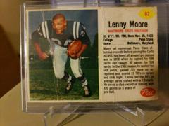 Lenny Moore [Hand Cut] Football Cards 1962 Post Cereal Prices