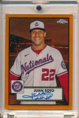 Juan Soto [Orange] #PA-JSO Baseball Cards 2021 Topps Chrome Platinum Anniversary Autographs Prices