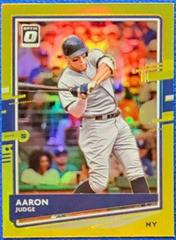 Aaron Judge [Gold] #130 Baseball Cards 2020 Panini Donruss Optic Prices