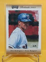 Alex Rodriguez [Bronze] #65 Baseball Cards 2003 Playoff Portraits Prices