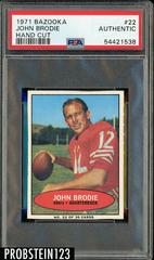 John Brodie [Hand Cut] Football Cards 1971 Bazooka Prices