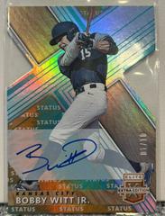 Bobby Witt Jr. [Autograph Status Die Cut Emerald] Baseball Cards 2019 Panini Elite Extra Edition Prices