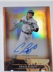 Craig Biggio [Orange] Baseball Cards 2024 Topps Tribute Pillars of the Game Autograph Prices