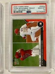 Mike Trout, Juan Soto [Red] #OS-24 Baseball Cards 2020 Topps Now Off Season Prices