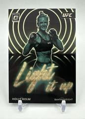 Holly Holm [Gold Vinyl] #25 Ufc Cards 2023 Panini Donruss Optic UFC Light It Up Prices